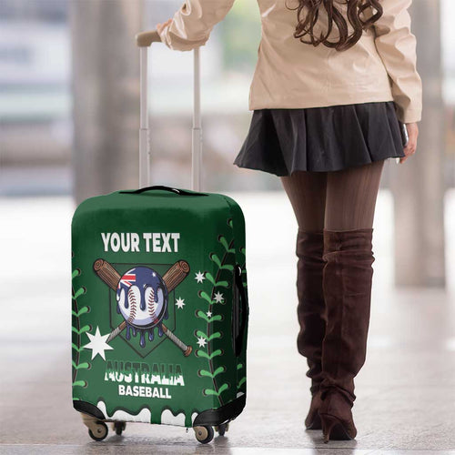 Australia 2026 Baseball Custom Luggage Cover Go Aussie Drip Style