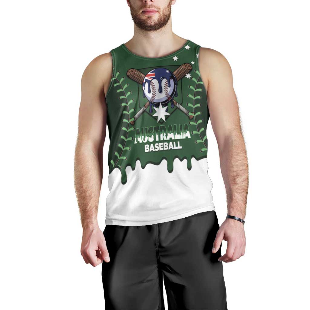 Australia 2026 Baseball Custom Men Tank Top Go Aussie Drip Style