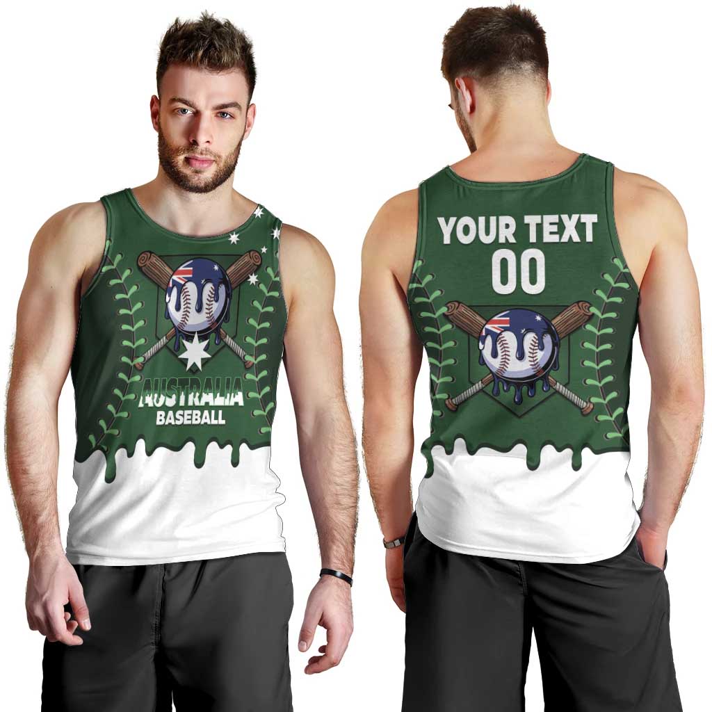 Australia 2026 Baseball Custom Men Tank Top Go Aussie Drip Style