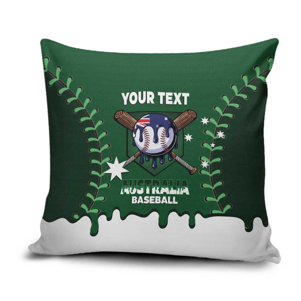 Australia 2026 Baseball Custom Pillow Cover Go Aussie Drip Style