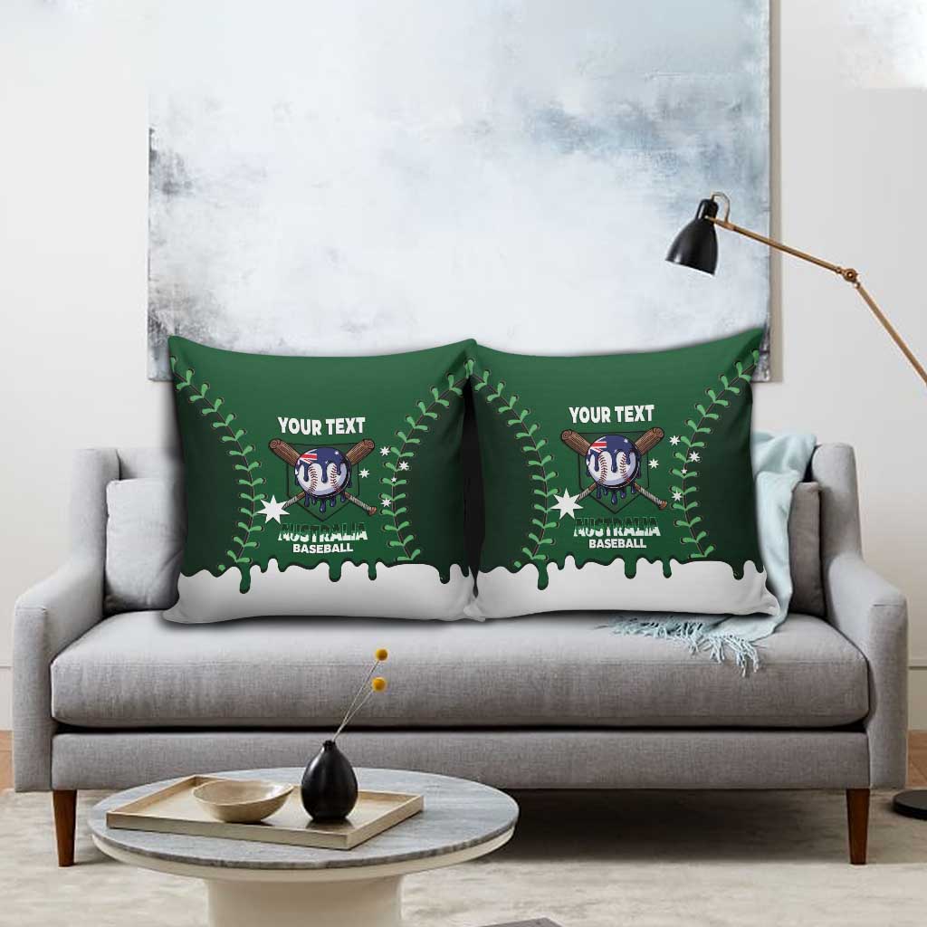 Australia 2026 Baseball Custom Pillow Cover Go Aussie Drip Style