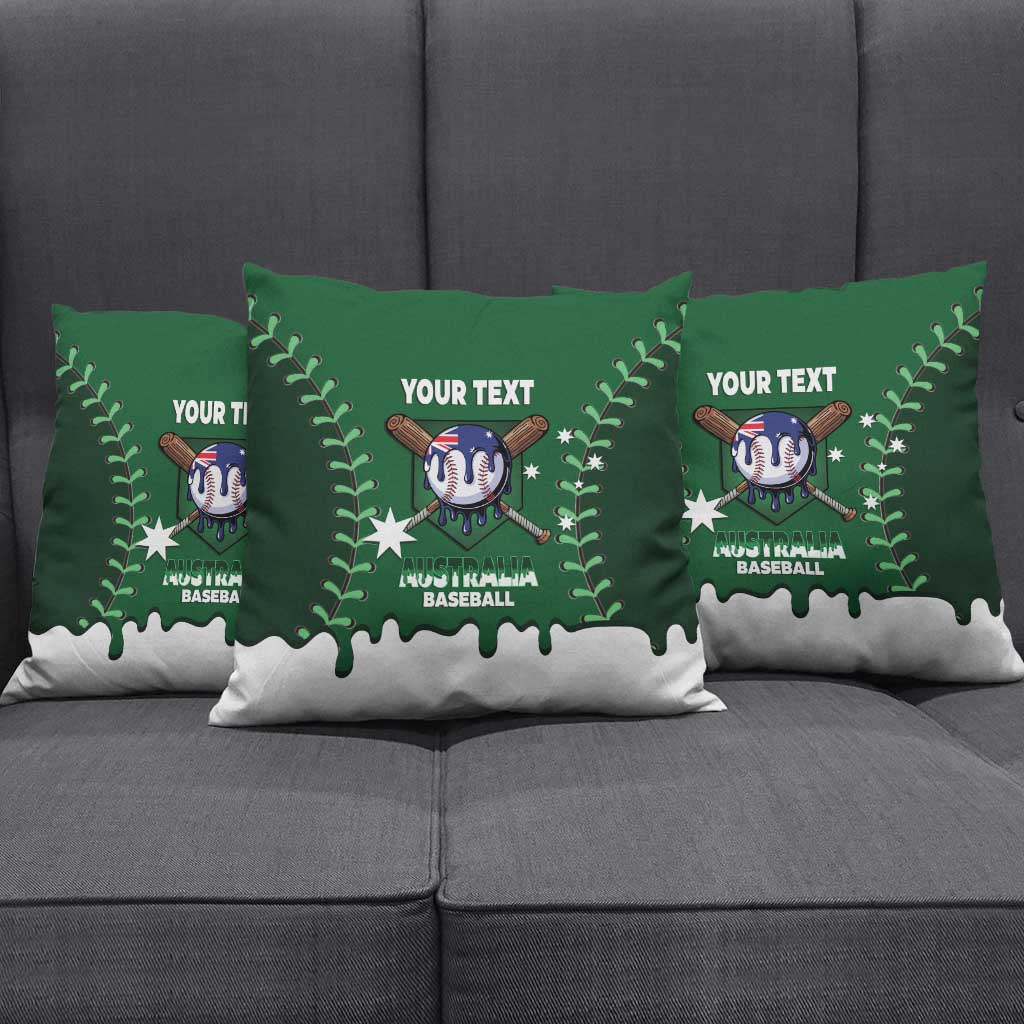 Australia 2026 Baseball Custom Pillow Cover Go Aussie Drip Style