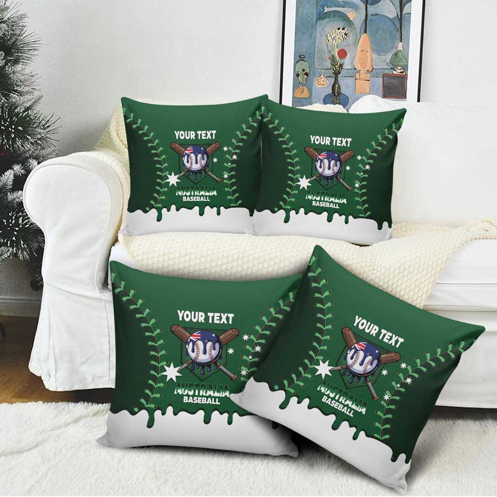 Australia 2026 Baseball Custom Pillow Cover Go Aussie Drip Style