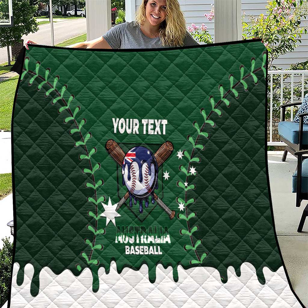 Australia 2026 Baseball Custom Quilt Go Aussie Drip Style
