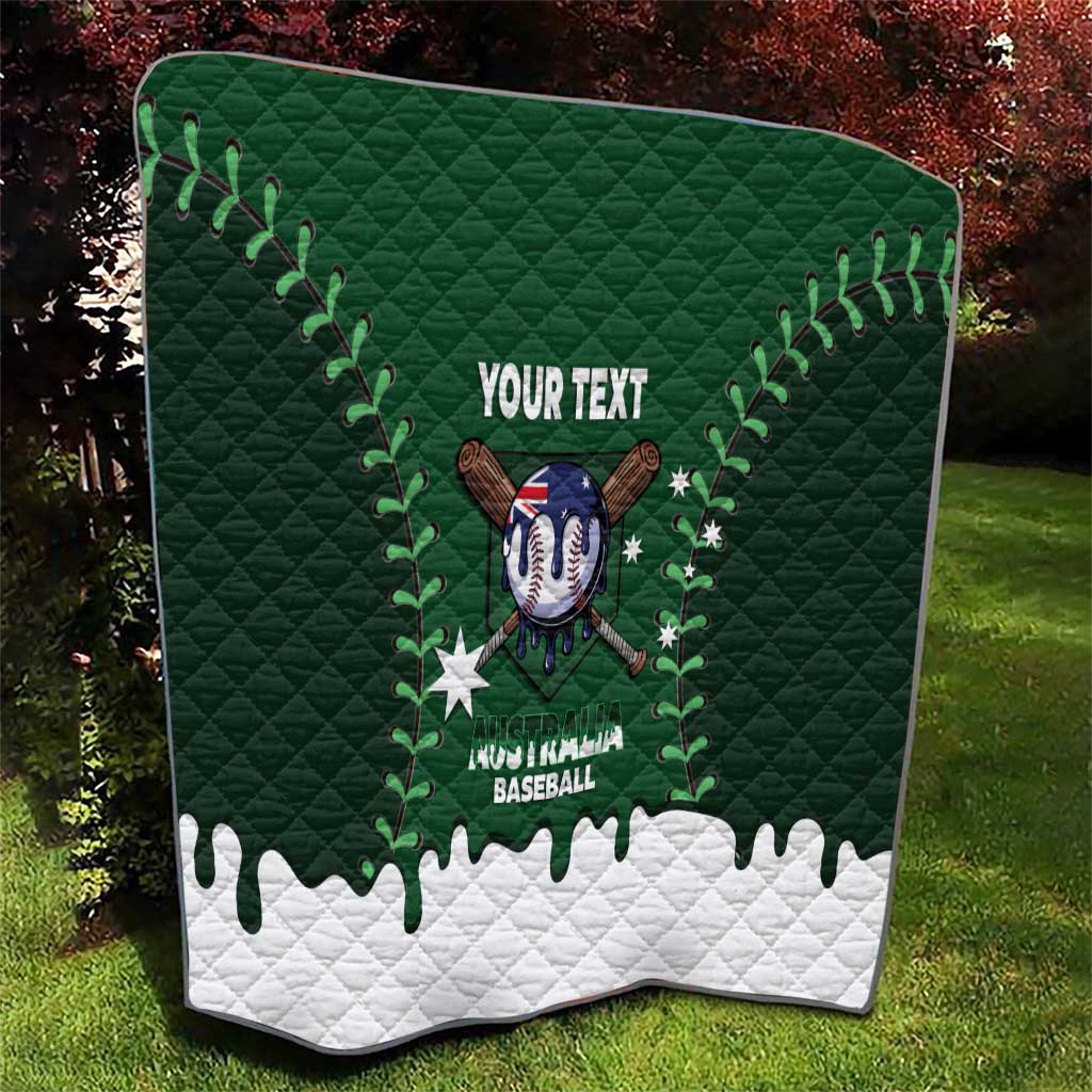 Australia 2026 Baseball Custom Quilt Go Aussie Drip Style