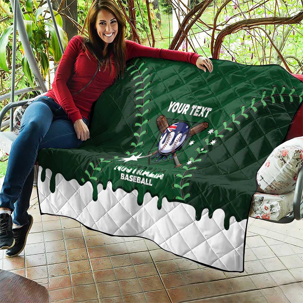 Australia 2026 Baseball Custom Quilt Go Aussie Drip Style