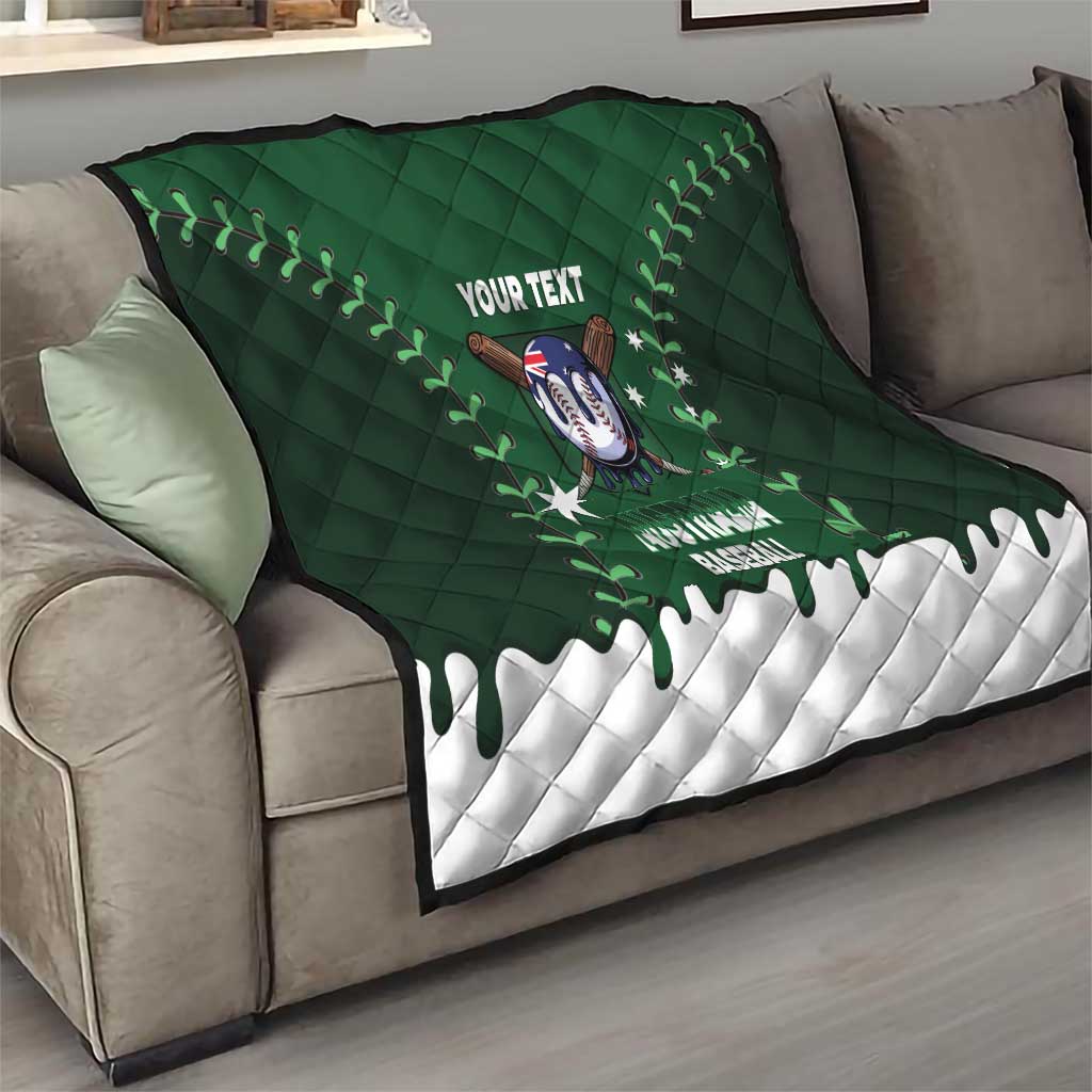 Australia 2026 Baseball Custom Quilt Go Aussie Drip Style