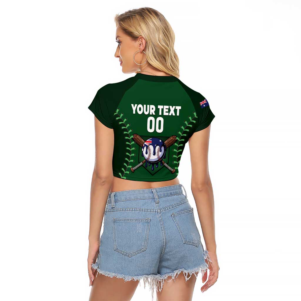 Australia 2026 Baseball Custom Raglan Cropped T Shirt Go Aussie Drip Style