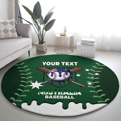 Australia 2026 Baseball Custom Round Carpet Go Aussie Drip Style