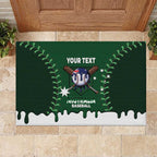 Australia 2026 Baseball Custom Rubber Doormat Go Aussie Drip Style