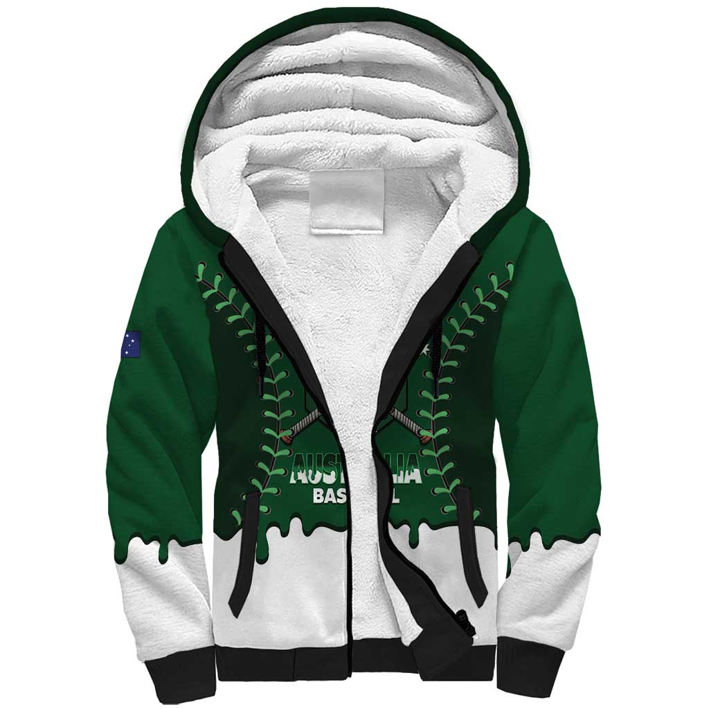 Australia 2026 Baseball Custom Sherpa Hoodie Go Aussie Drip Style