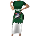 Australia 2026 Baseball Custom Short Sleeve Bodycon Dress Go Aussie Drip Style