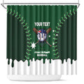 Australia 2026 Baseball Custom Shower Curtain Go Aussie Drip Style