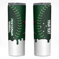 Australia 2026 Baseball Custom Skinny Tumbler Go Aussie Drip Style