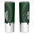 Australia 2026 Baseball Custom Skinny Tumbler Go Aussie Drip Style