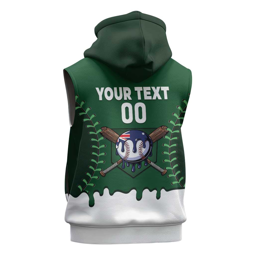 Australia 2026 Baseball Custom Sleeveless Hoodie Go Aussie Drip Style