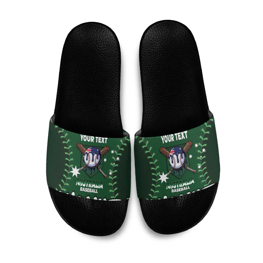 Australia 2026 Baseball Custom Slide Sandals Go Aussie Drip Style