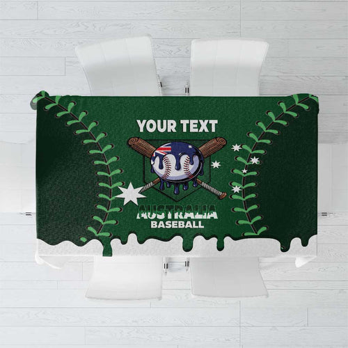Australia 2026 Baseball Custom Tablecloth Go Aussie Drip Style