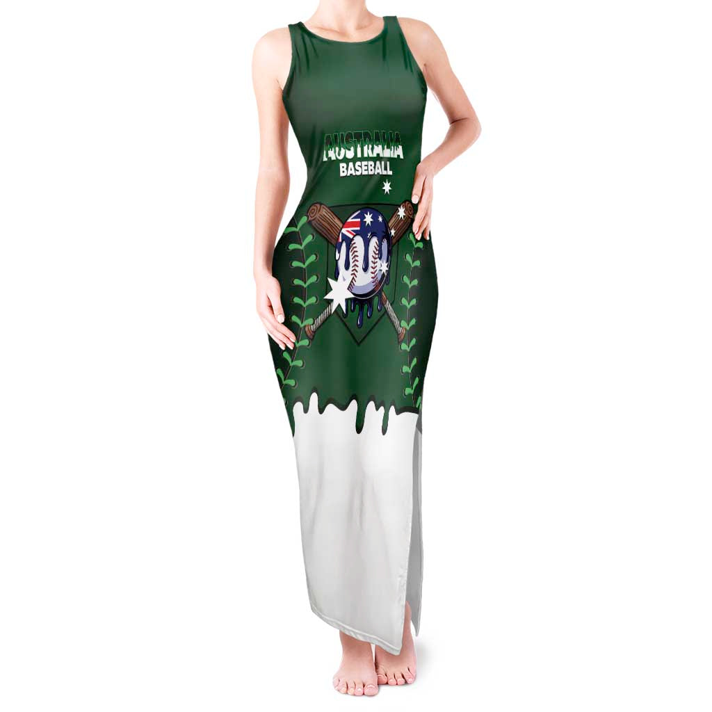 Australia 2026 Baseball Custom Tank Maxi Dress Go Aussie Drip Style