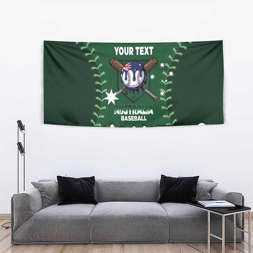 Australia 2026 Baseball Custom Tapestry Go Aussie Drip Style