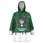 Australia 2026 Baseball Custom Wearable Blanket Hoodie Go Aussie Drip Style
