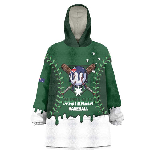 Australia 2026 Baseball Custom Wearable Blanket Hoodie Go Aussie Drip Style