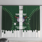 Australia 2026 Baseball Custom Window Curtain Go Aussie Drip Style