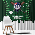 Australia 2026 Baseball Custom Window Curtain Go Aussie Drip Style