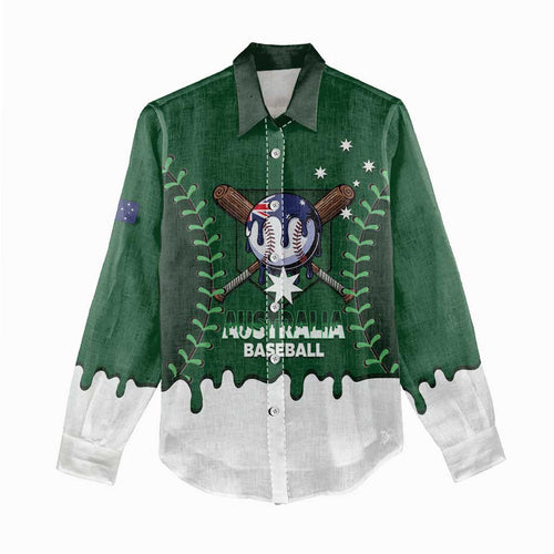 Australia 2026 Baseball Custom Women Casual Shirt Go Aussie Drip Style