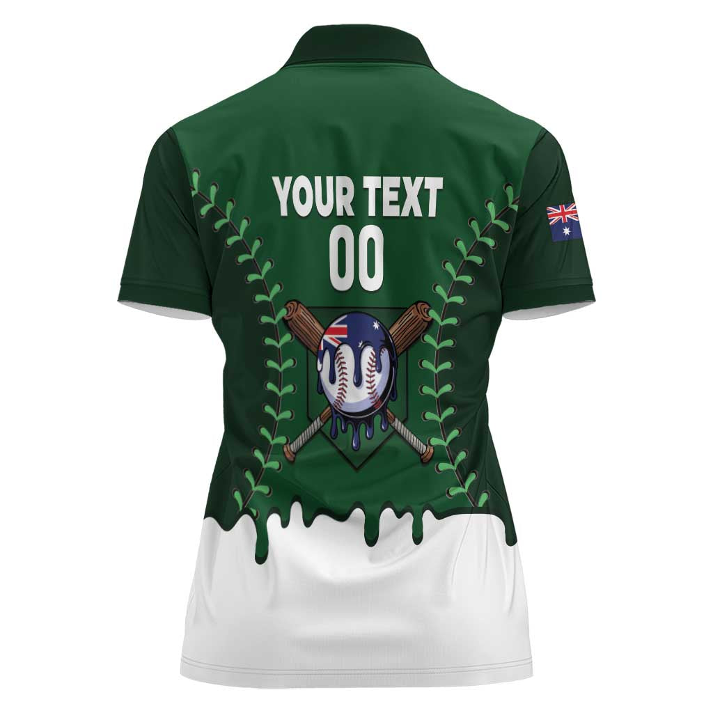Australia 2026 Baseball Custom Women Polo Shirt Go Aussie Drip Style