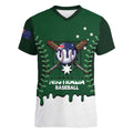 Australia 2026 Baseball Custom Women V-Neck T-Shirt Go Aussie Drip Style