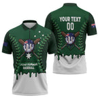 Australia 2026 Baseball Custom Zipper Polo Shirt Go Aussie Drip Style