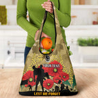 Custom Collingwood Football ANZAC Grocery Bag Gallipoli Camouflage With Poppies