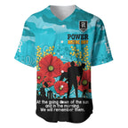 Custom Port Adelaide Football ANZAC Baseball Jersey Gallipoli Camouflage With Poppies