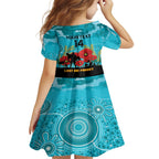 Custom Port Adelaide Football ANZAC Family Matching Off Shoulder Maxi Dress and Hawaiian Shirt Gallipoli Camouflage With Poppies