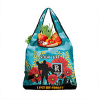 Custom Port Adelaide Football ANZAC Grocery Bag Gallipoli Camouflage With Poppies