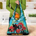 Custom Port Adelaide Football ANZAC Grocery Bag Gallipoli Camouflage With Poppies