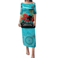 Custom Port Adelaide Football ANZAC Puletasi Gallipoli Camouflage With Poppies