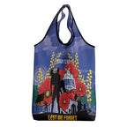 Custom Kangaroos Football ANZAC Grocery Bag Gallipoli Camouflage With Poppies