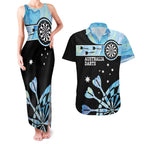 Personalised Australia Darts Opal Vibes Couples Matching Tank Maxi Dress and Hawaiian Shirt