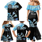 Personalised Australia Darts Opal Vibes Family Matching Mermaid Dress and Hawaiian Shirt