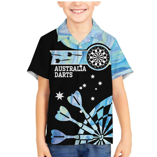 Personalised Australia Darts Opal Vibes Family Matching Mermaid Dress and Hawaiian Shirt