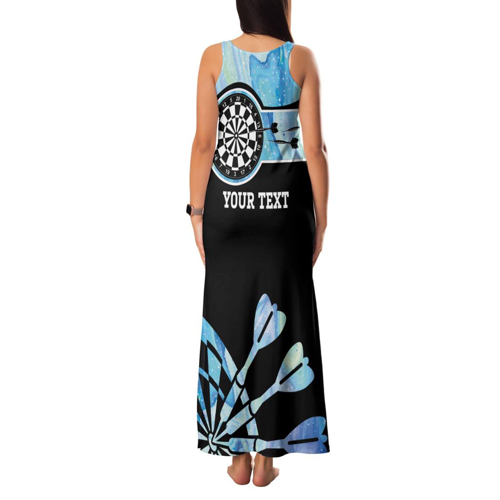 Personalised Australia Darts Opal Vibes Family Matching Tank Maxi Dress and Hawaiian Shirt