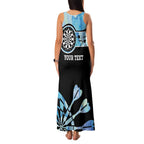 Personalised Australia Darts Opal Vibes Family Matching Tank Maxi Dress and Hawaiian Shirt