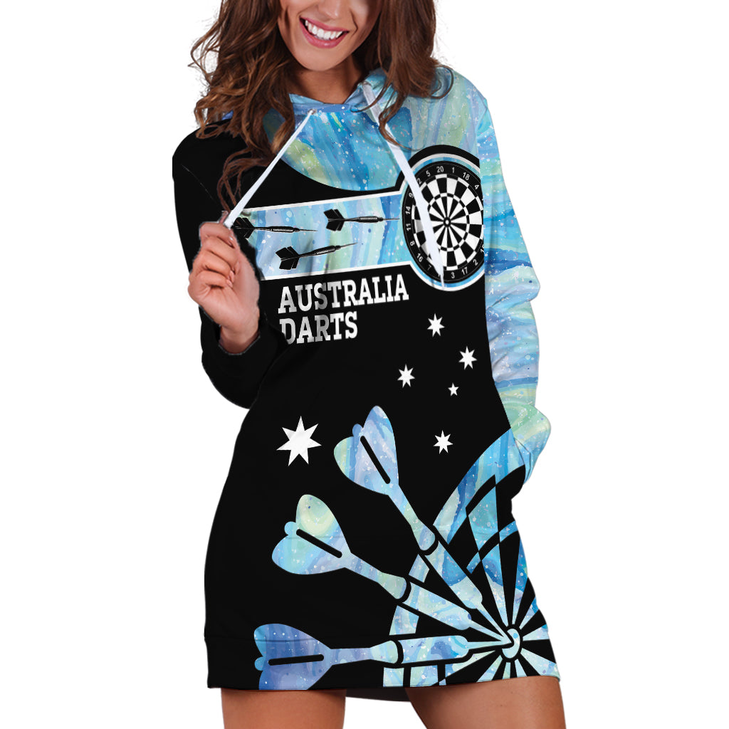 Personalised Australia Darts Opal Vibes Hoodie Dress