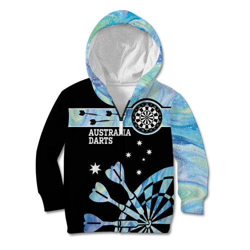 Personalised Australia Darts Opal Vibes Kid Hoodie