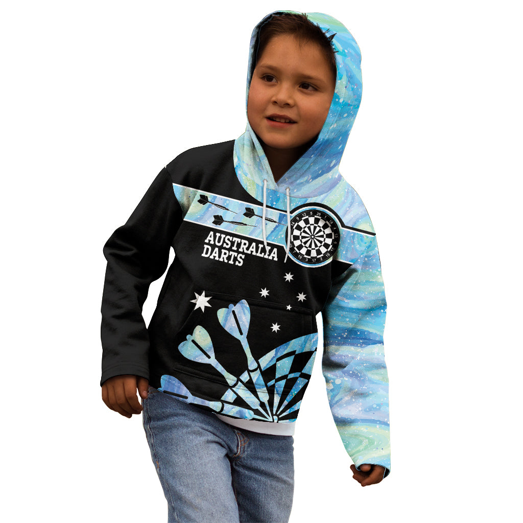 Personalised Australia Darts Opal Vibes Kid Hoodie