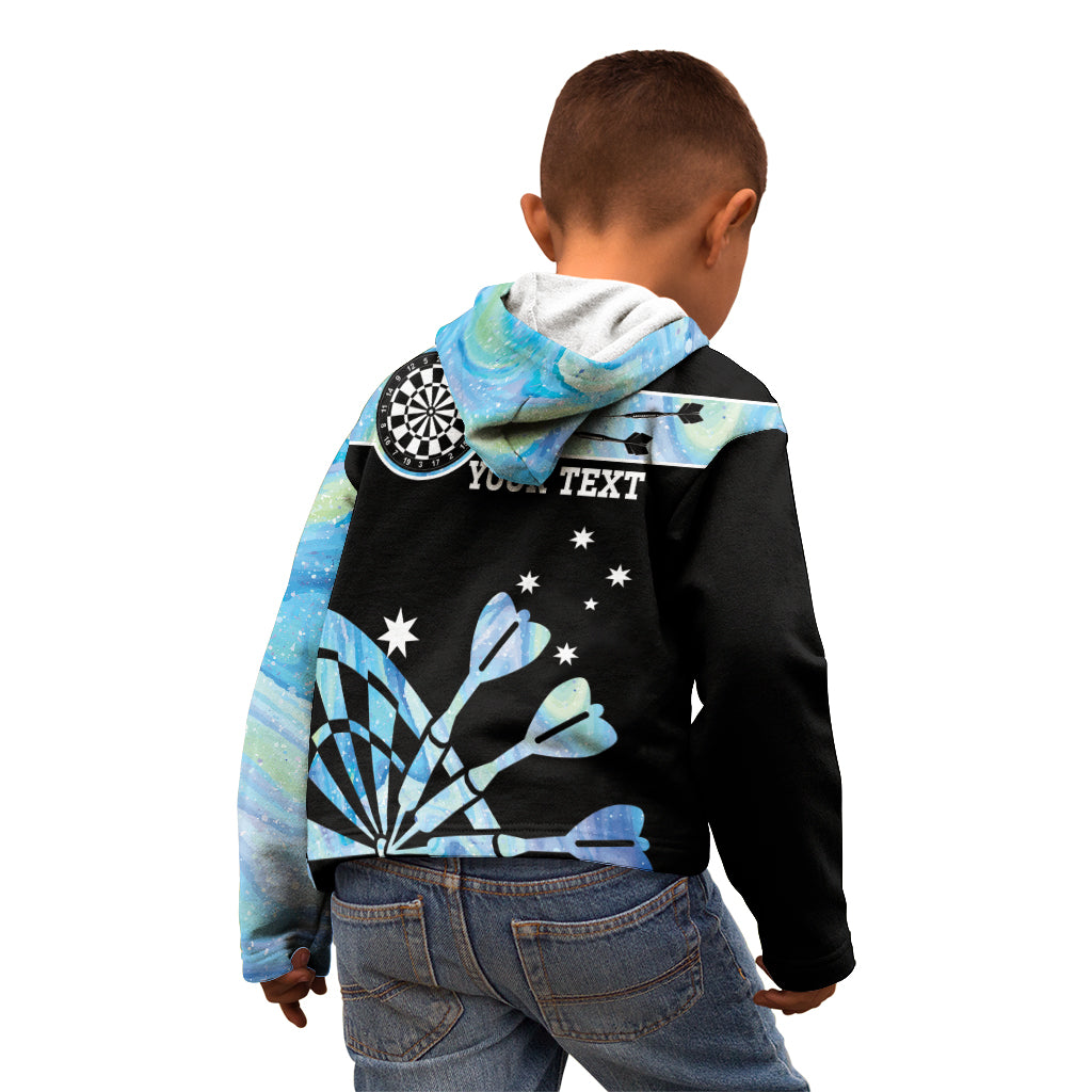 Personalised Australia Darts Opal Vibes Kid Hoodie