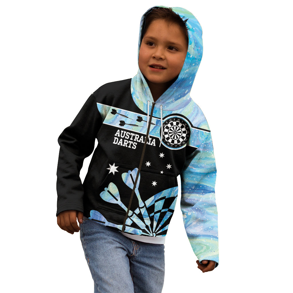 Personalised Australia Darts Opal Vibes Kid Hoodie