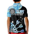 Personalised Australia Darts Opal Vibes Kid Polo Shirt